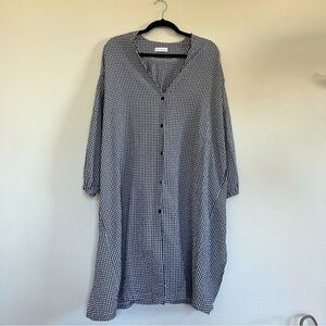 Gingham Tunic Top